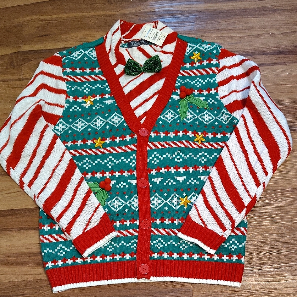 33Degrees Unisex Christmas Funky Sweater Size M Ne With Tags